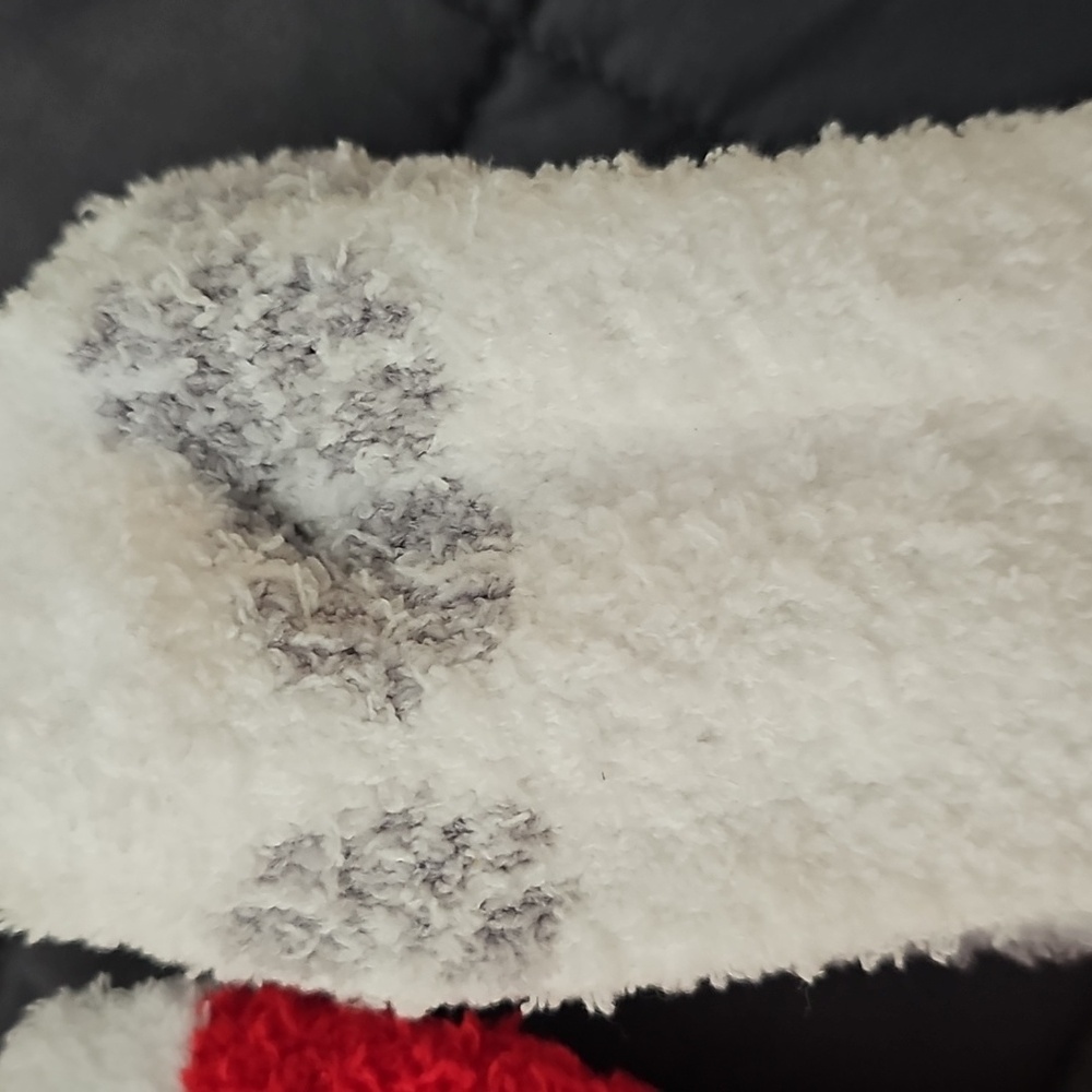 3 Pairs Of Cozy Fuzzy Socks Set - Red, Black, and Gray, Womens Size ~4-10 - Picture 7 of 9